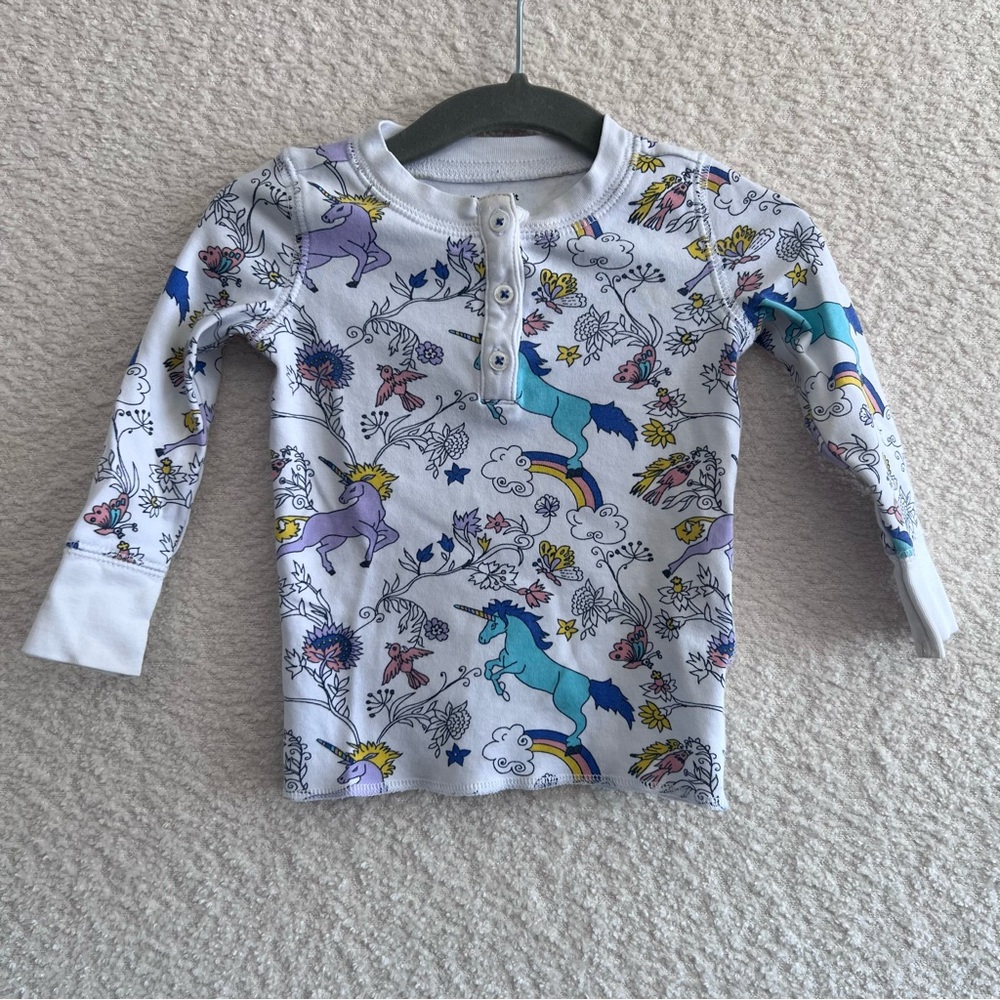 Roller Rabbit Infant Pima Cotton Dream For All Unicorns Shirt Size 12-18 Months